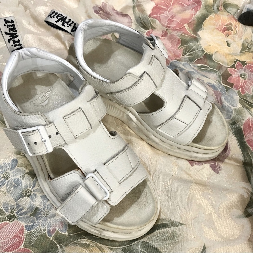 Dr. Martens Kamilah Leather Chunky Platform Fisherman Sandals sz 5 fit larger - Picture 5 of 14